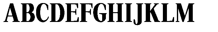 Regante Extra Bold Condensed Font UPPERCASE