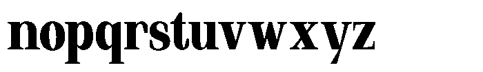 Regante Extra Bold Condensed Font LOWERCASE