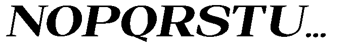 Regante Extra Bold Expanded Slant Font UPPERCASE