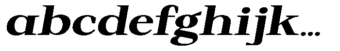 Regante Extra Bold Expanded Slant FONT