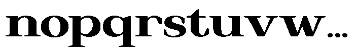 Regante Extra Bold Expanded Font LOWERCASE