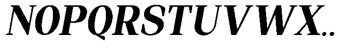 Regante Extra Bold Semi Condensed Slant Font UPPERCASE