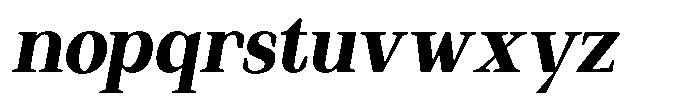 Regante Extra Bold Semi Condensed Slant Font LOWERCASE