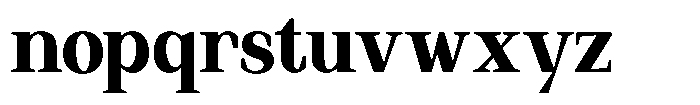 Regante Extra Bold Semi Condensed Font LOWERCASE