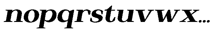 Regante Extra Bold Semi Expanded Slant Font LOWERCASE