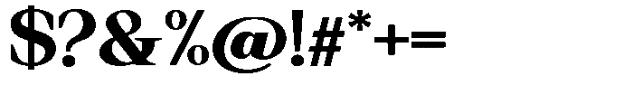 Regante Extra Bold Semi Expanded Font OTHER CHARS
