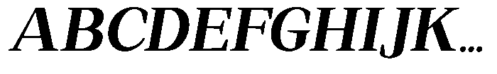 Regante Extra Bold Slant Font UPPERCASE