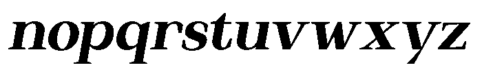 Regante Extra Bold Slant Font LOWERCASE