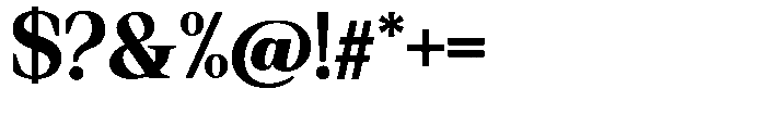Regante Extra Bold Font OTHER CHARS