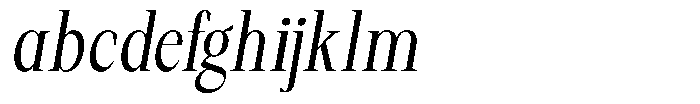 Regante Light Condensed Slant FONT