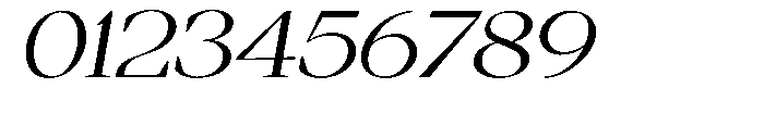 Regante Light Expanded Slant Font OTHER CHARS