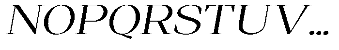 Regante Light Expanded Slant Font UPPERCASE