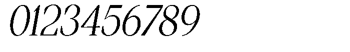 Regante Light Semi Condensed Slant Font OTHER CHARS