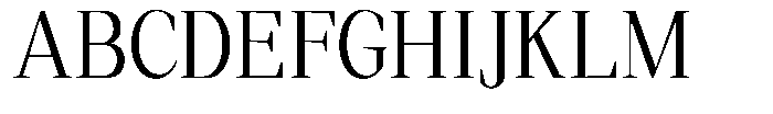Regante Light Semi Condensed Font UPPERCASE
