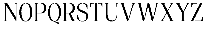 Regante Light Semi Condensed Font UPPERCASE