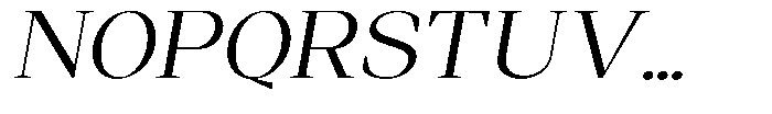 Regante Light Semi Expanded Slant Font UPPERCASE