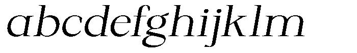Regante Light Semi Expanded Slant FONT