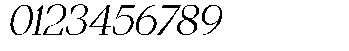 Regante Light Slant Font OTHER CHARS