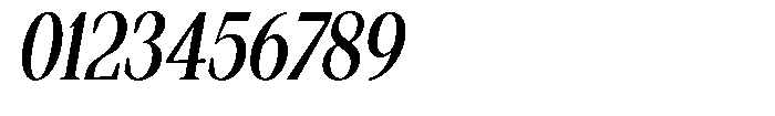 Regante Medium Condensed Slant Font OTHER CHARS