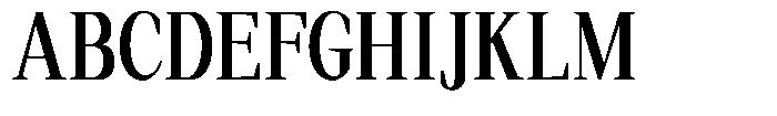 Regante Medium Condensed Font UPPERCASE