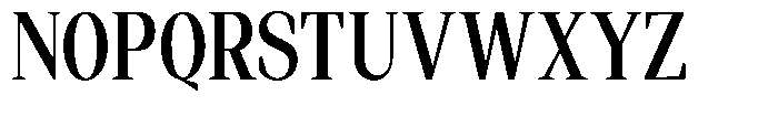 Regante Medium Condensed Font UPPERCASE