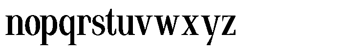 Regante Medium Condensed Font LOWERCASE