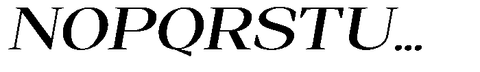 Regante Medium Expanded Slant Font UPPERCASE