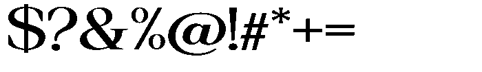 Regante Medium Expanded Font OTHER CHARS