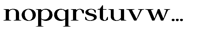 Regante Medium Expanded Font LOWERCASE