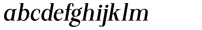 Regante Medium Semi Condensed Slant FONT