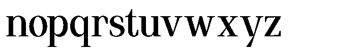 Regante Medium Semi Condensed Font LOWERCASE