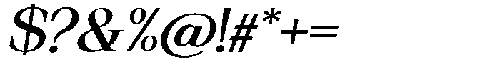 Regante Medium Semi Expanded Slant Font OTHER CHARS