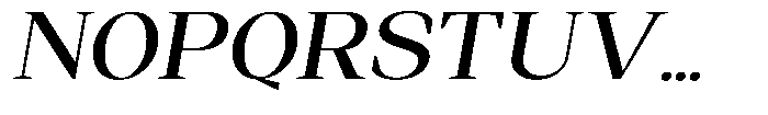 Regante Medium Semi Expanded Slant Font UPPERCASE