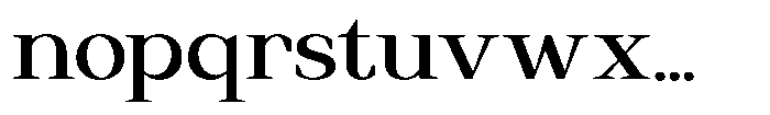 Regante Medium Semi Expanded Font LOWERCASE