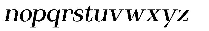 Regante Medium Slant Font LOWERCASE