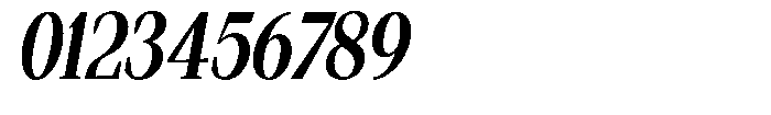 Regante Semi Bold Condensed Slant Font OTHER CHARS