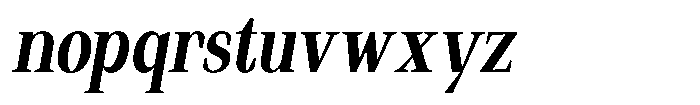 Regante Semi Bold Condensed Slant Font LOWERCASE