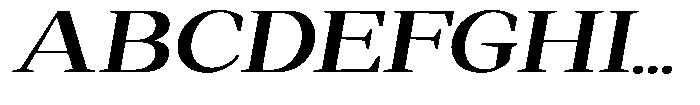 Regante Semi Bold Expanded Slant Font UPPERCASE