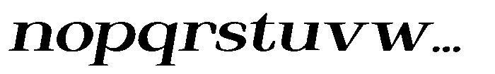 Regante Semi Bold Expanded Slant Font LOWERCASE