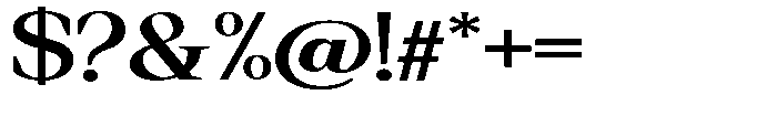 Regante Semi Bold Expanded Font OTHER CHARS