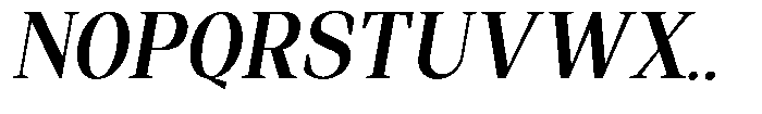 Regante Semi Bold Semi Condensed Slant Font UPPERCASE