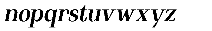 Regante Semi Bold Semi Condensed Slant Font LOWERCASE
