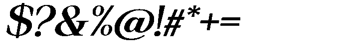 Regante Semi Bold Semi Expanded Slant Font OTHER CHARS