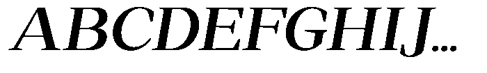 Regante Semi Bold Semi Expanded Slant Font UPPERCASE