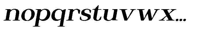 Regante Semi Bold Semi Expanded Slant Font LOWERCASE