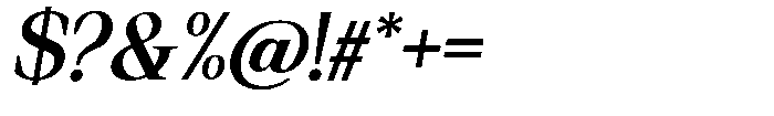 Regante Semi Bold Slant Font OTHER CHARS