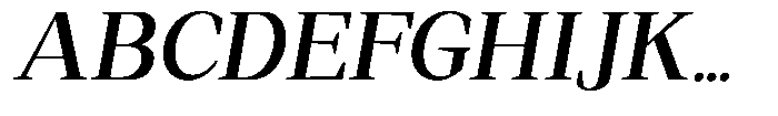 Regante Semi Bold Slant Font UPPERCASE