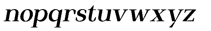 Regante Semi Bold Slant Font LOWERCASE