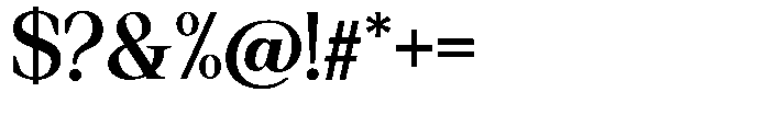 Regante Semi Bold Font OTHER CHARS