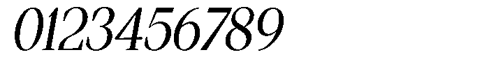 Regante Semi Condensed Slant Font OTHER CHARS